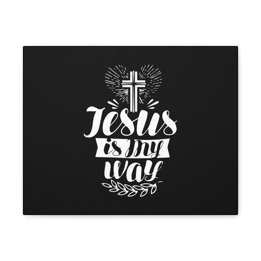 Scripture Walls John 14:6 Jesus Is My Way Cross Bible Verse Canvas Christian